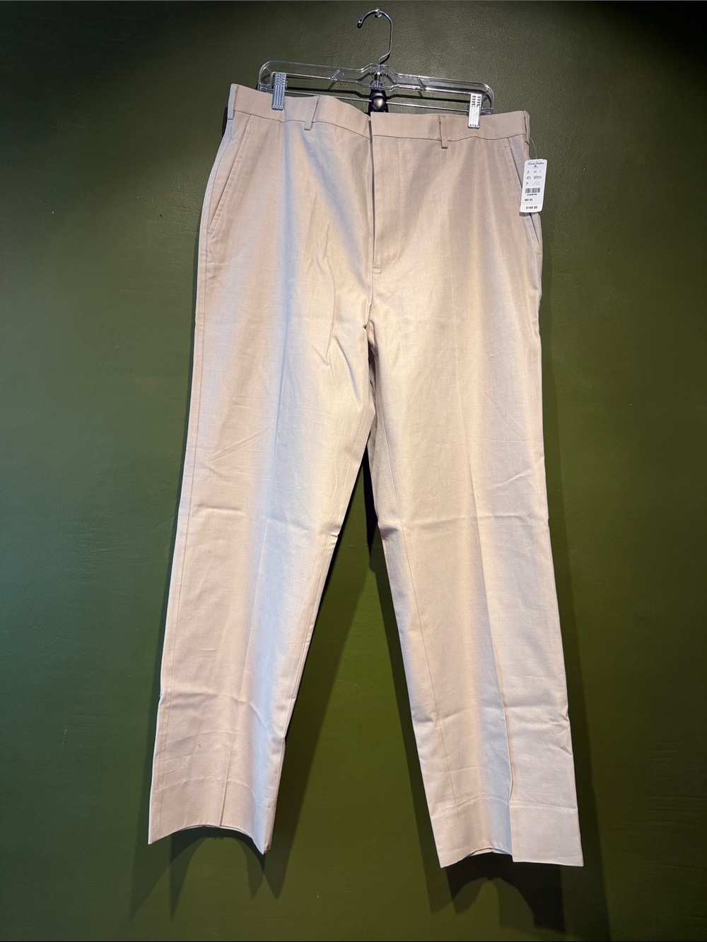 Brooks Brothers Men's Madison Dress Pants in Light Beige